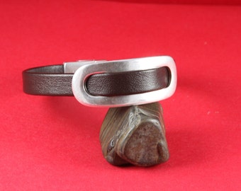 3/7 MADE in EUROPE zamak slider bar, 10mm cord spacer, silver slider bar, silver connector (8886-0077) Qty1