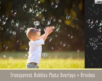 Bubble overlays, bubble brushes, png, transparent, bubble clipart, clip art, background, textures, bubbles for photoshop, realistic, action