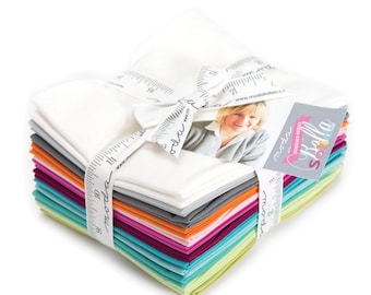 Designer Bella solids 12 fat quarters by Zen Chic for Moda fabric