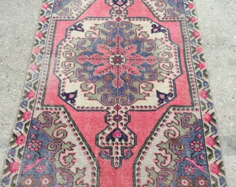 6.9x4.1 feet 212x124 cm, TRIBAL RUG, Vintage Turkish Rug,Bohemian Carpet Rug, Turkish Ethnic Rug, Oushak Anatolian Carpet Rug,Anatolian Rug,