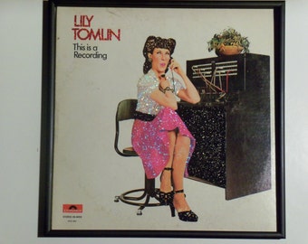 Glittered Record Album - Lily Tomlin - This is a Recording
