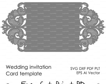 Download Place card escort wedding cards svg dxf ai eps blank