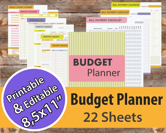 Budget Planner Bill organize Financial planner Bill