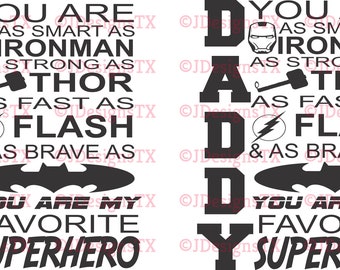 Superhero Daddy SVG