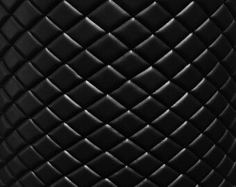 14 yards Black Quilted Vinyl fabric with 3/8 Foam