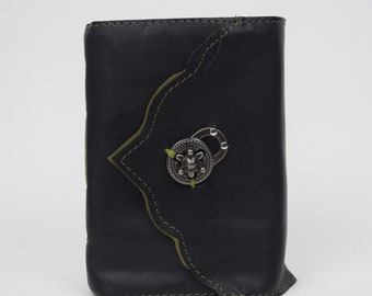 Leather Journal - Handmade paper with twist latch closure