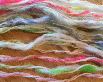 Pastel Party Yarn 28yds Handspun Wool