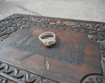Handmade Unique Sterling Silver Wire Wrapped Ring
