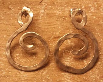Spirale silver earrings
