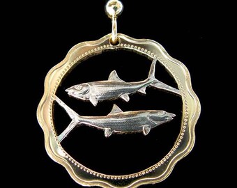 Cut Coin Jewelry - Earrings - Bahamas - Bonefish