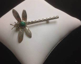 Vintage Sterling Silver Dragonfly Brooch