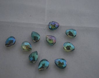Crystal Aurora Borealis multicolored 13 * 16mm beads