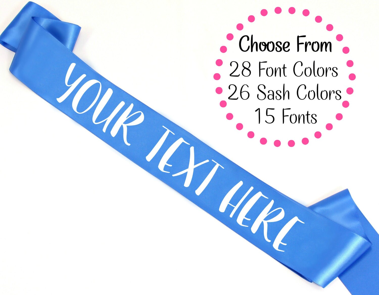 Custom Sash. Custom Bachelorette Party Sash. Custom Birthday