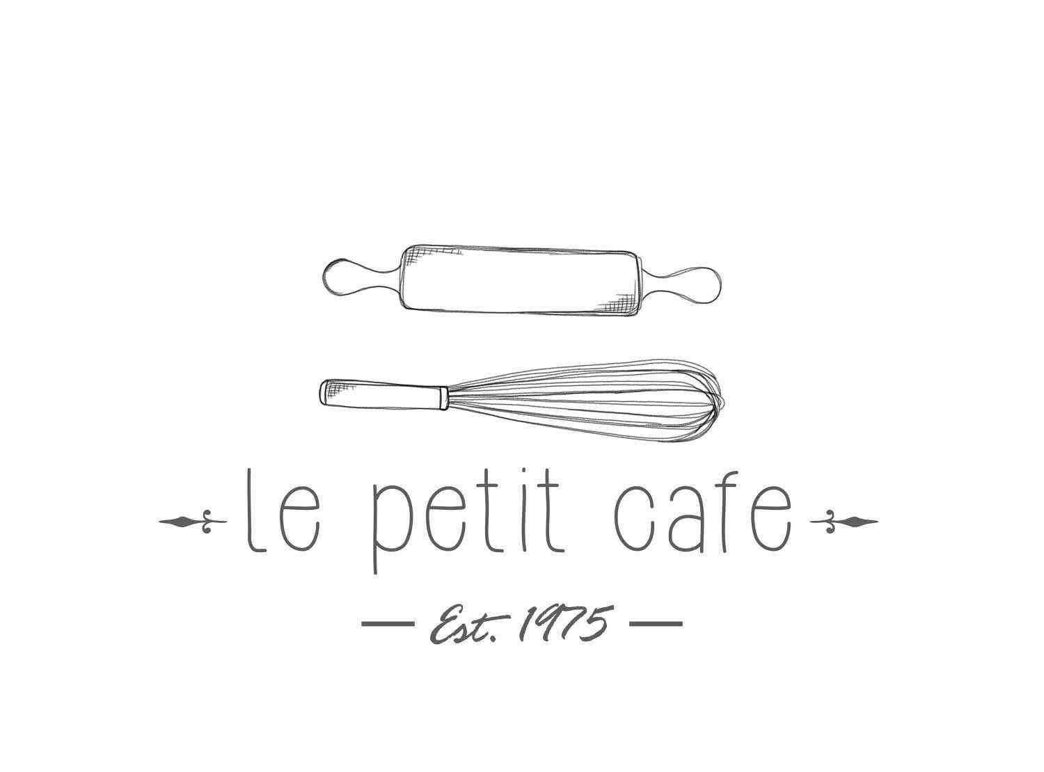 hand drawn bakery logo rolling pin logo whisk logo cake logo