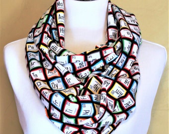 Periodic Table Infinity Scarf
