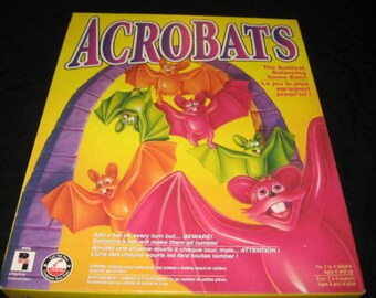 RARE! vintage (c. 1986) Acrobats board game by Pressman. Excellent condition and complete.
