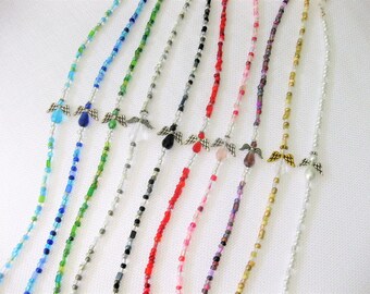 Eyeglass Chain, Eyeglasses Chains, Glasses Chain, Eyeglass Holder, Beaded Eyeglass Chain, Eyeglasses Chain, Long Eyeglass Chain, Angel,EH027