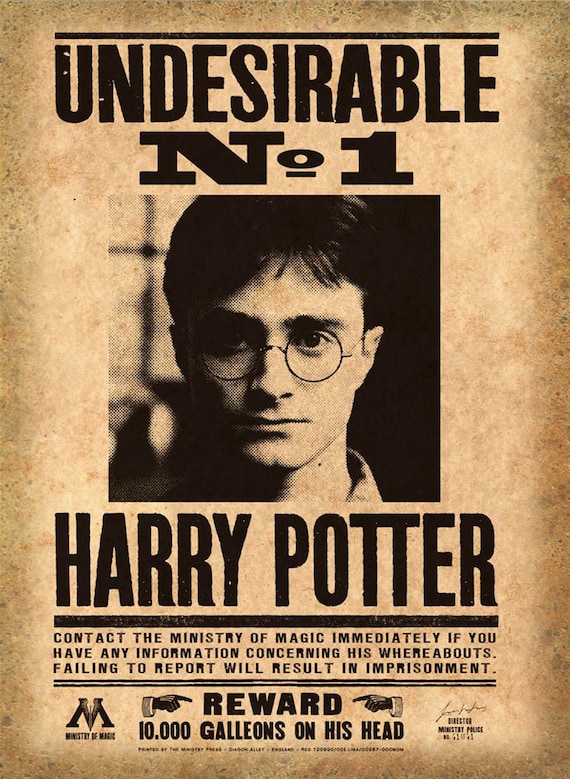 Harry Potter Printable Mega Pack Wanted Posters Daily