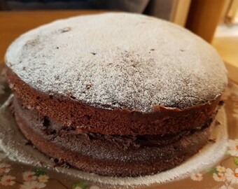 Traditional Homemade Chocolate cake.