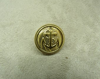Military button anchor - gold plated 16 mm
