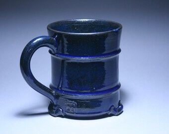 Mug, Blue and black glaze