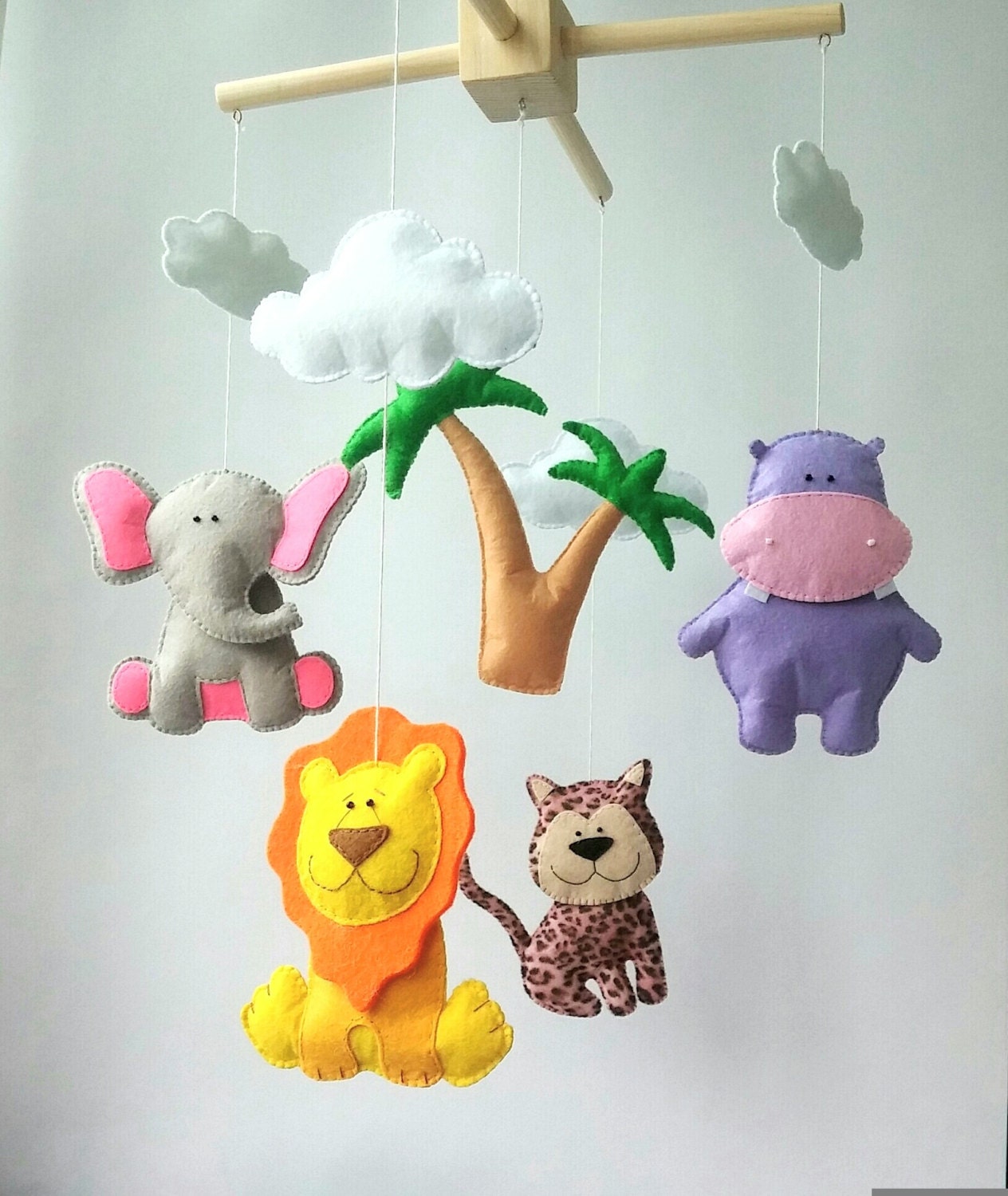 African animals baby crib mobile baby mobile nursery mobile