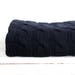 Alpaca cable knit wool fabric by the metre black knitted fabric