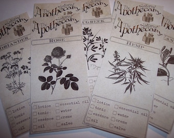 The Natural Apothecary Labels Set of 23