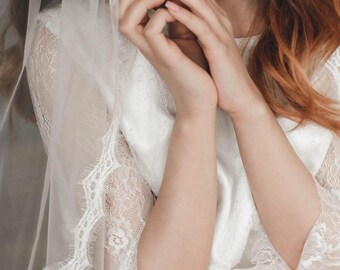 Lace eyelash veil, wedding veil, bridal veil, lace veil, veil wedding