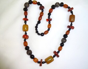 Necklace Amber Vintage