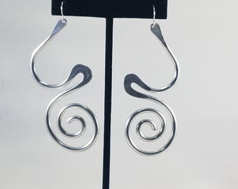 Aluminum statement large lightweight earrings