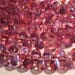 Pretty Czech glass pink pear beads, 6x8mm, 25pcs, teardop beads, pink bead, UK beads