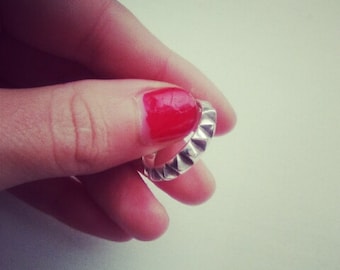 Handmade Sterling Silver Pyramid Ring