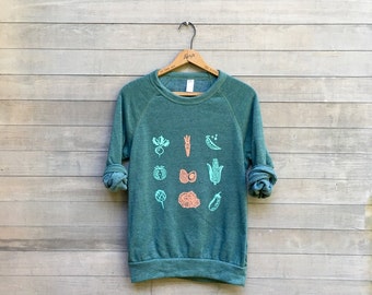 Eat Your VEGGIES Sweatshirt, Gift for a Gardener, Gift for Mom, Vegan Shirt, Vegetarian Shirt, Foodie Shirt, Cozy Sweater, XS-XL