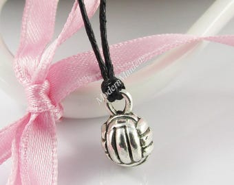 3D NETBALL Black Cord Necklace Pendant Coach Team End Of Season Gifts