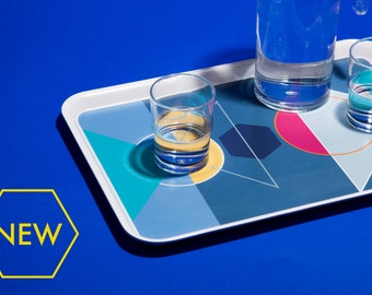SALE Geometric 'Shapes' melamine serving tray