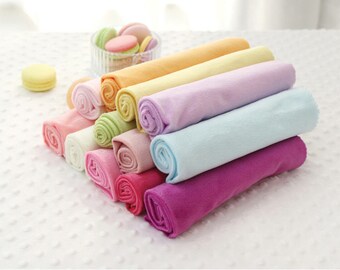 Smooth Minky Fabric - Choose From 13 Solid Colors - By the Yard - 83424