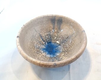 Raku pottery bowl