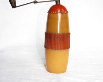Hand pepper MILL from Poland VINTAGE 1970s industrial and funny