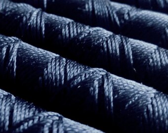 SILKA natural silk embroidery thread, spool of 32 ft (10m), DARK BLUE 1026