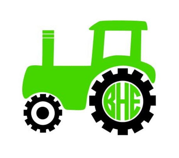 Download Tractor Monogram instant download cut file for cutting
