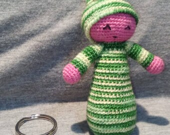 Baby Green Keychain AMIGURUMI