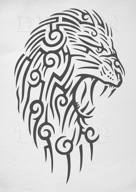 Download Lion SVG lion head vector art files for Cricut Silhouette