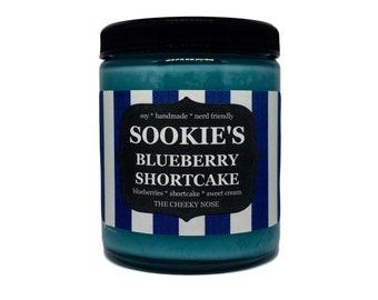 Sookies Blueberry Shortcake - 8 oz Soy Candle - Blueberry Candle - Scented Candle - Lorelai Candle - Scented Soy Candle - Candle - Gift