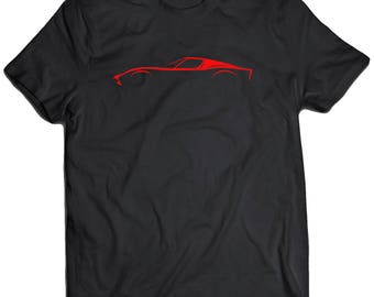 Lamborghini Miura Red Silhouette T-Shirt for Men