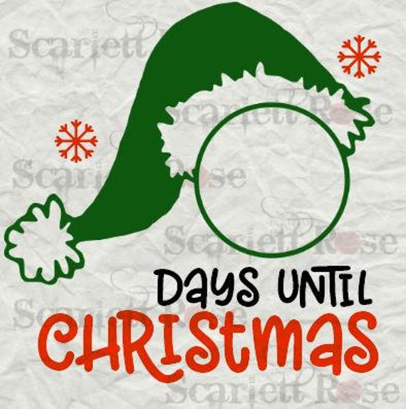 Download Christmas Countdown SVG cutting file clipart in svg jpeg