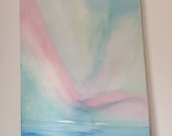 Painting peaceful sea acrylicpainting abstractpaintung