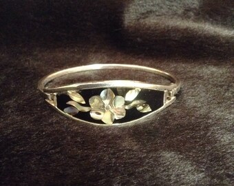 Alpaca Mexico Inlay Bracelet