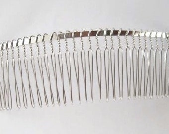 Metal veil comb 30 teeth