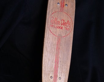 Sale: Vintage Roller Derby wood Skateboard with original clay wheels
